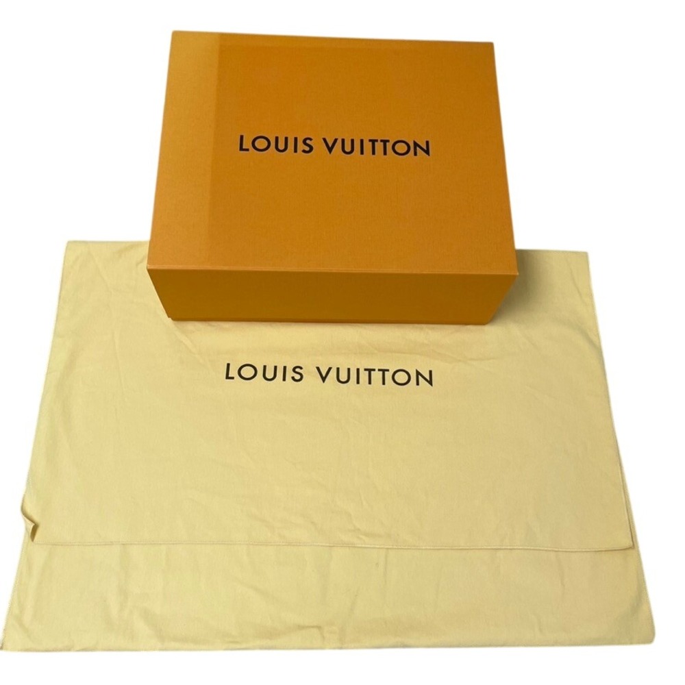 Louis Vuitton Large Magnetic Box Dust Bag Set Orange Cream Authentic 18x14.5x6.5